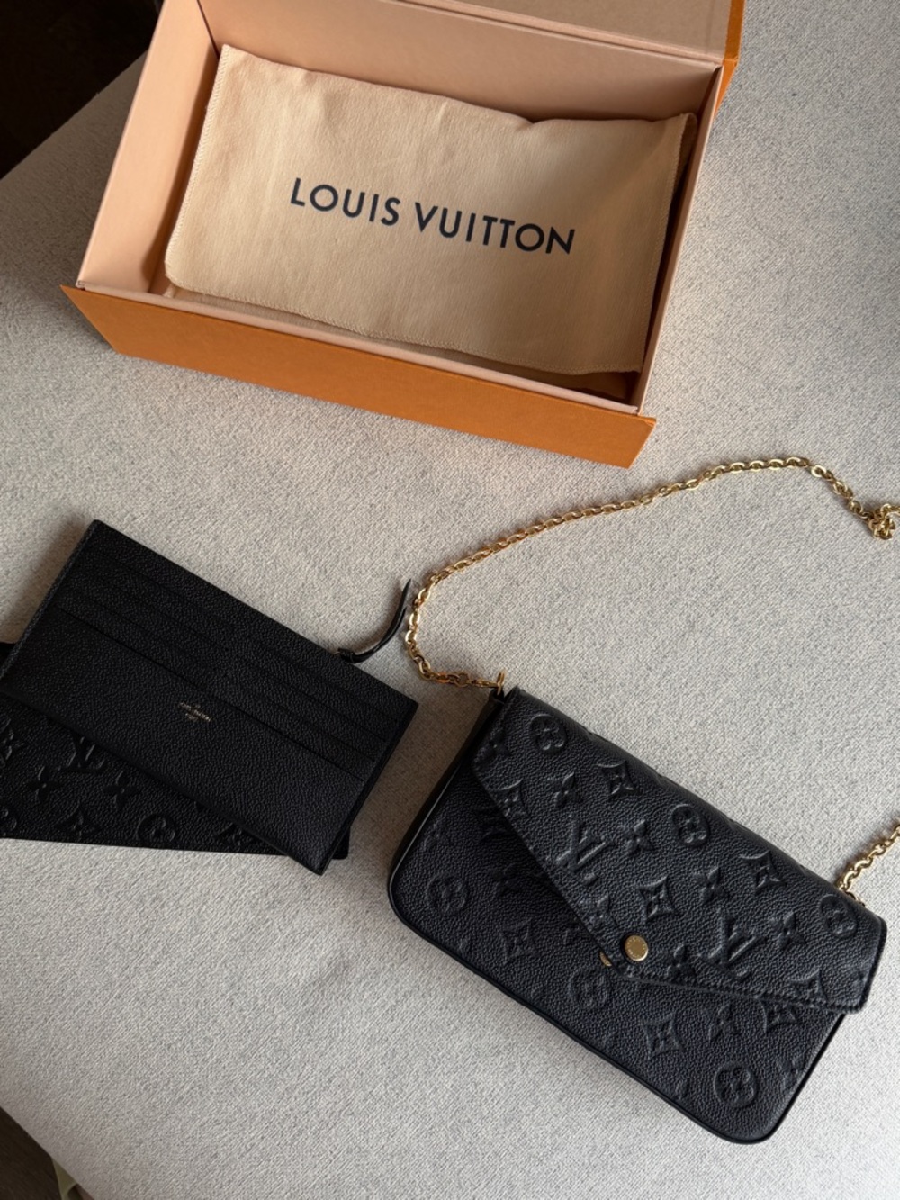 Louis Vuitton Pochette Felicie Monogram Empreinte Leather